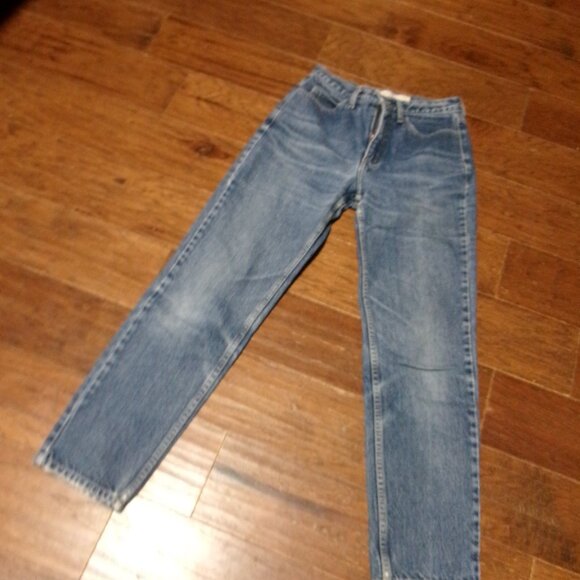 vTG ORIGINAL GUESS 27 JEANS LOGO POCKET 90S GUESS MOM JEANS HI WAIST TAPER LEG - Picture 1 of 6